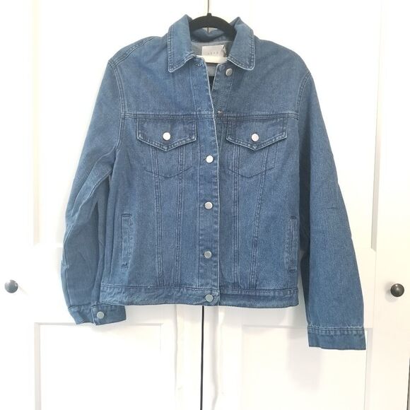 Lush back lace up denim jacket - Picture 13 of 16